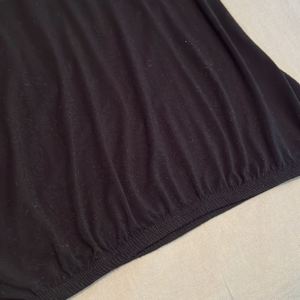 Black Ruffled Tank Top - Picture 3 of 5